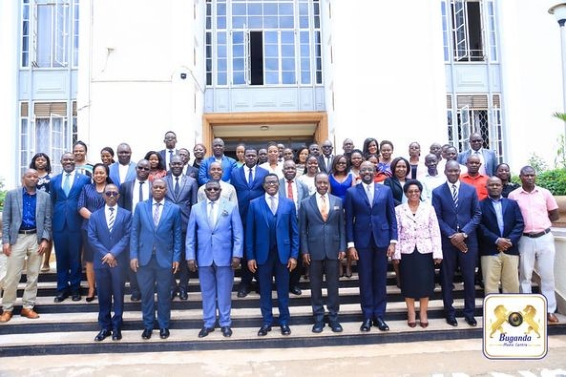 Buganda Prime Minister encourages all employees to pursue additional income opportunities during an address to Kingdom Staff